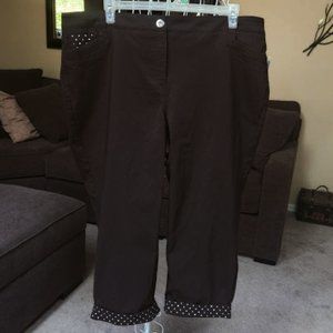 NWT Style & Co sz 20W cuffed stretch capris